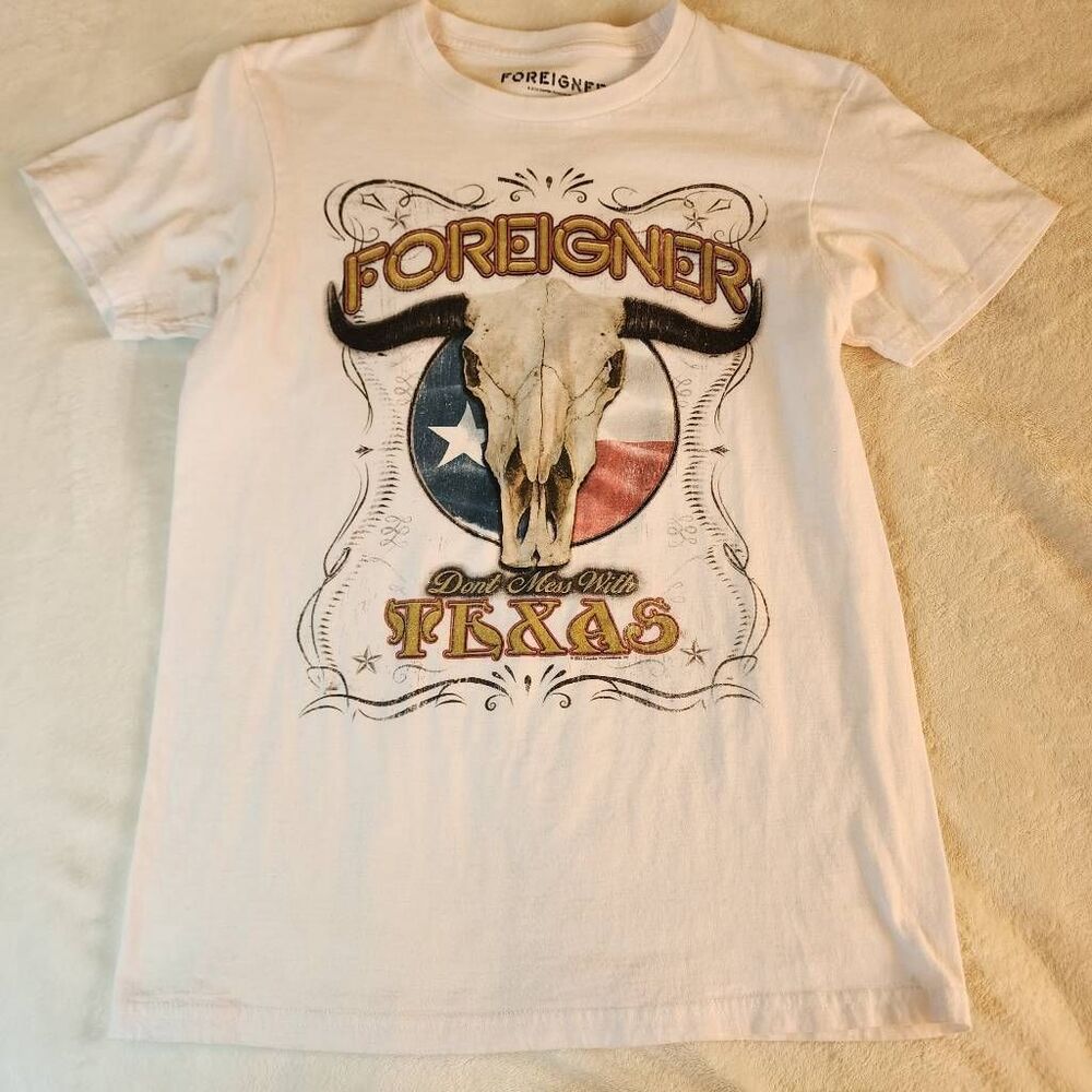 Foreigner Don't Mess With Texas Graphic Tshirts Size Small